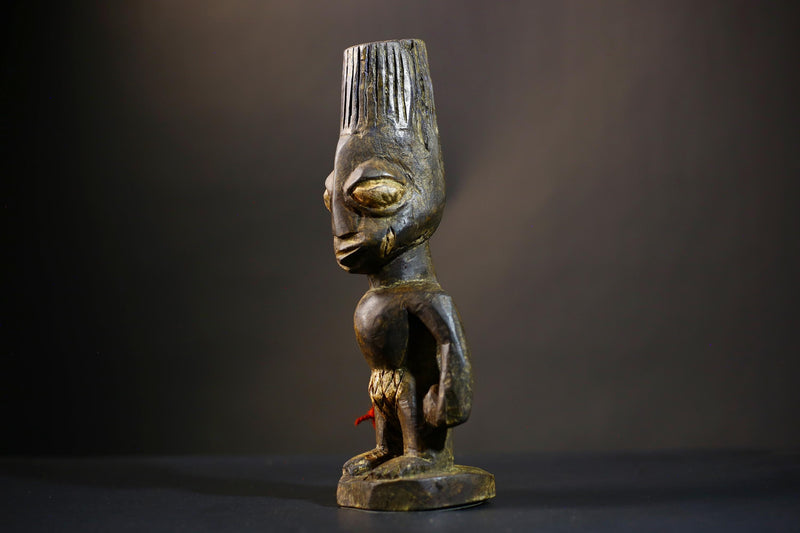 African Yoruba Figure | Handmade Wooden Sculpture | Unique Nigerian Art | Tribal Decor | Cultural Heritage Piece-G4731
