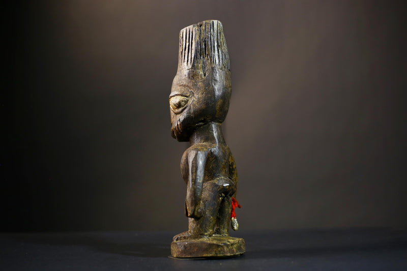 African Yoruba Figure | Handmade Wooden Sculpture | Unique Nigerian Art | Tribal Decor | Cultural Heritage Piece-G4731