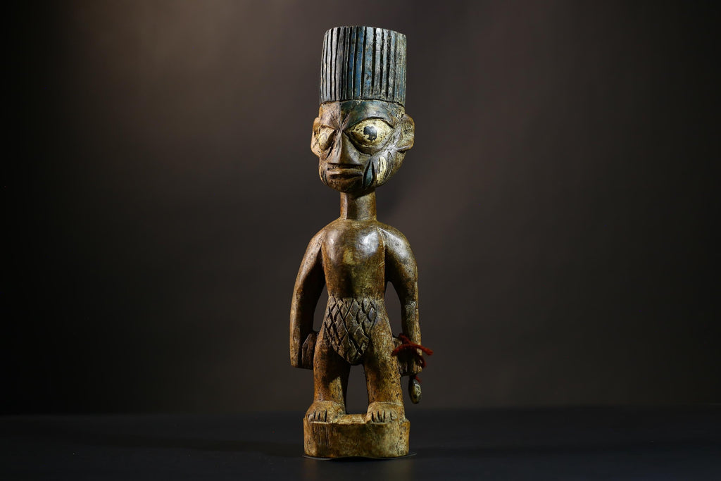 African Yoruba Figure from Nigeria Abeokuta Region Lagos Authentic Art-G4729