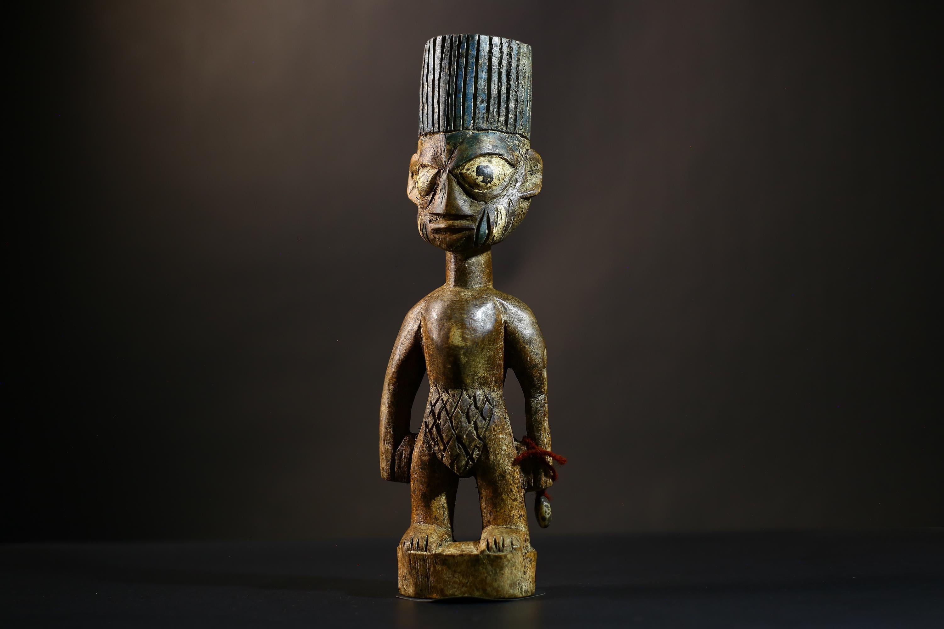 African Yoruba Figure from Nigeria Abeokuta Region Lagos Authentic Art-G4729