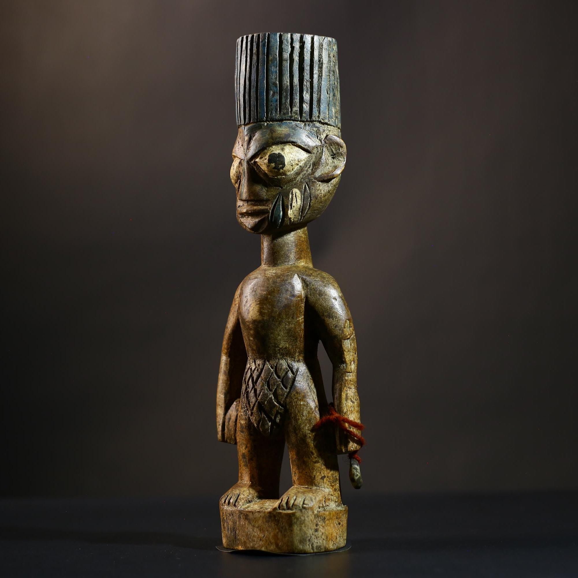 African Yoruba Figure from Nigeria Abeokuta Region Lagos Authentic Art-G4729
