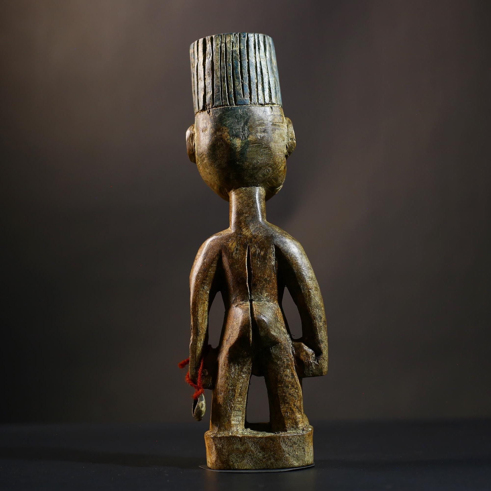 African Yoruba Figure from Nigeria Abeokuta Region Lagos Authentic Art-G4729