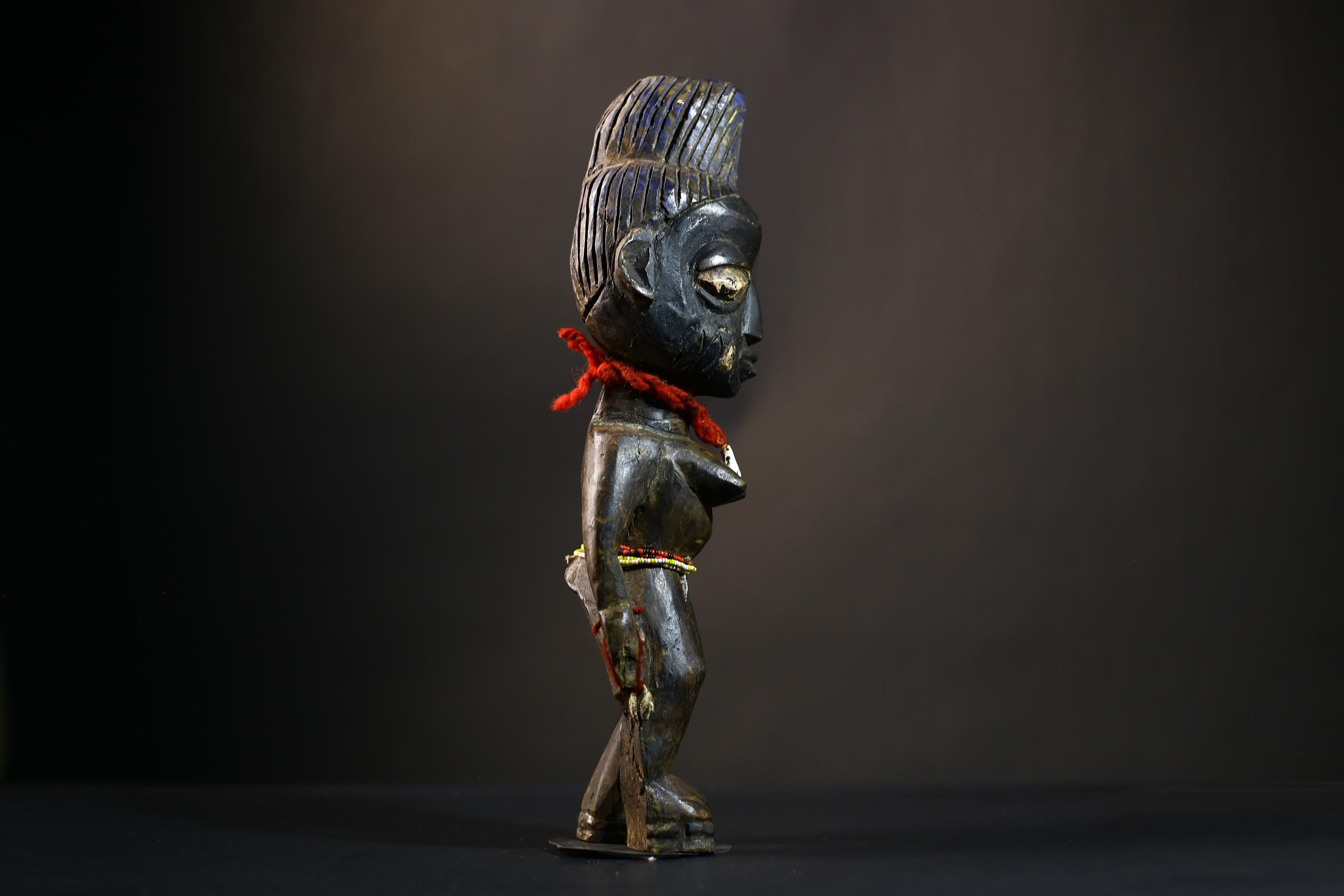 African Yoruba Figure | Authentic Art from Nigeria | Abeokuta Region | Unique Tribal Decor | Handcrafted Cultural Sculpture-G4730