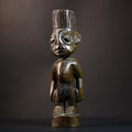 African Yoruba Figure | Authentic Art from Nigeria | Abeokuta Region Craft | Unique Tribal Home Decor | Handcrafted Sculpture-G4728