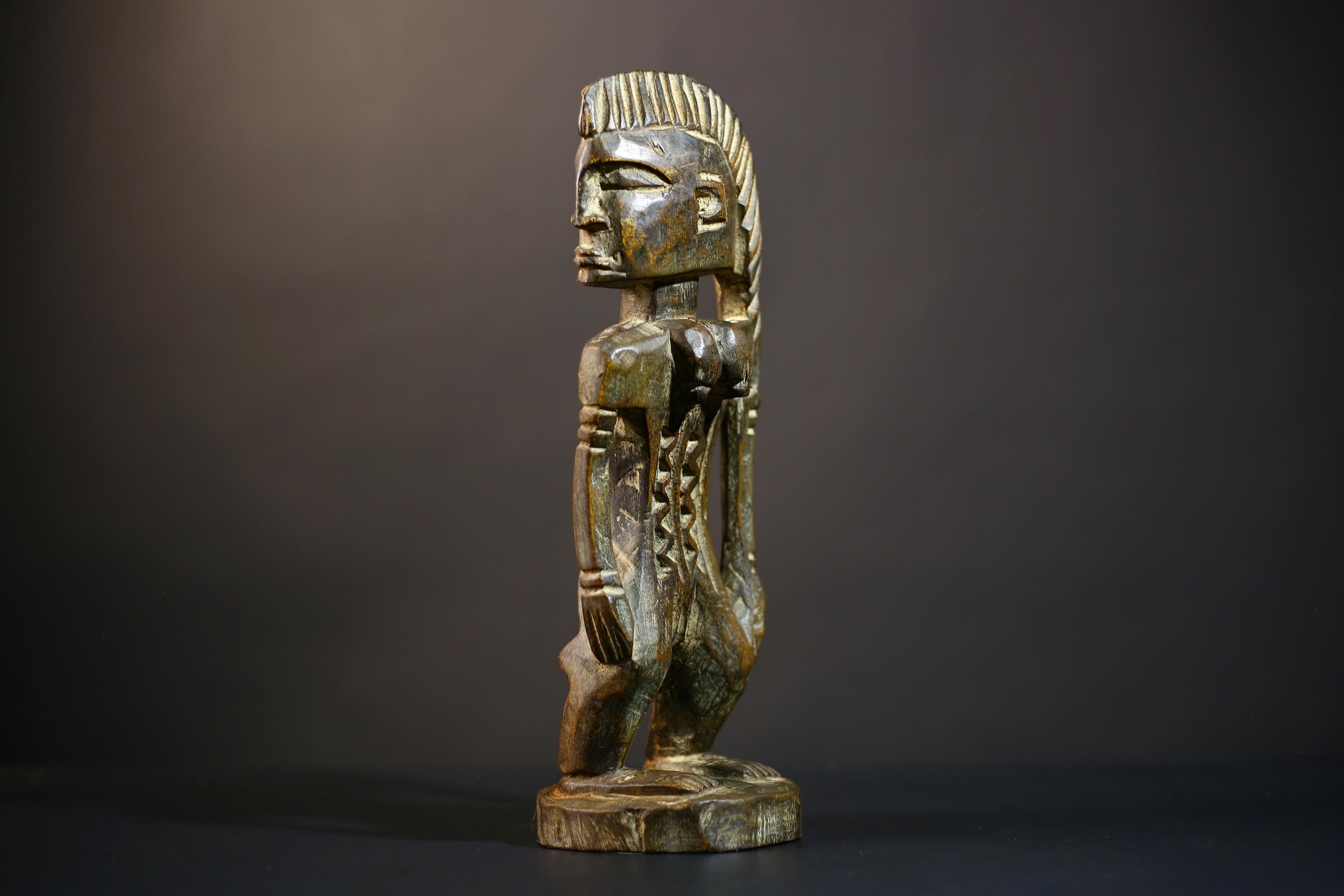 African Mami Wata Figure | Ewe Mermaid Art | Unique Togo Sculpture | Handcrafted Decoration | Cultural Home Accent-G4752