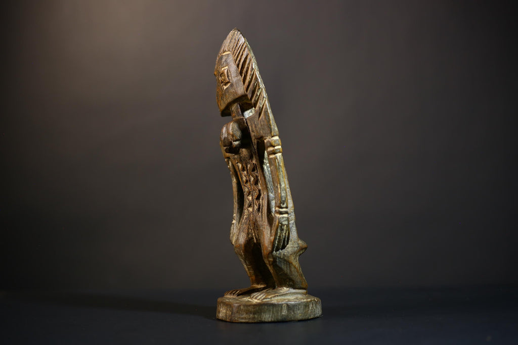 African Mami Wata Figure | Ewe Mermaid Art | Unique Togo Sculpture | Handcrafted Decoration | Cultural Home Accent-G4752