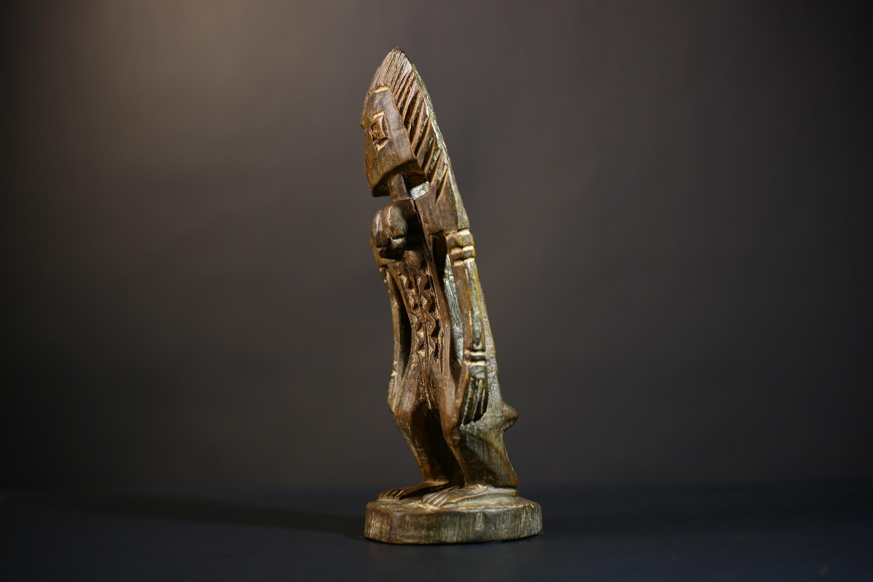 African Mami Wata Figure | Ewe Mermaid Art | Unique Togo Sculpture | Handcrafted Decoration | Cultural Home Accent-G4752
