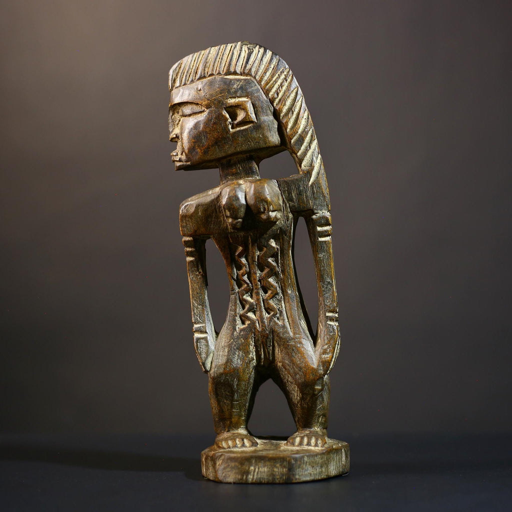 African Mami Wata Figure | Ewe Mermaid Art | Unique Togo Sculpture | Handcrafted Decoration | Cultural Home Accent-G4752