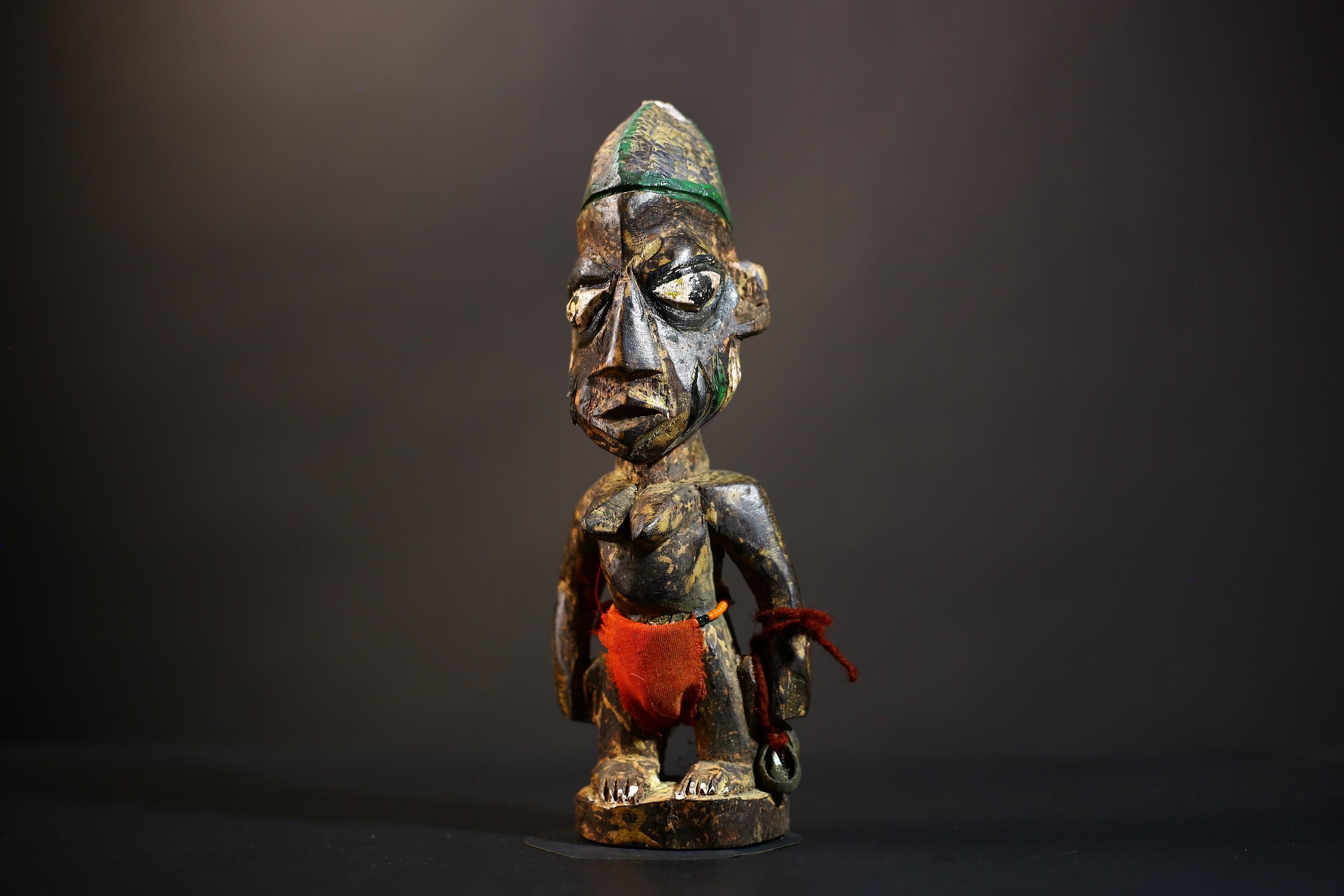 African Yoruba Ibeji Twin Figures | Handcrafted Nigeria Sculpture | Unique Tribal Art | Wooden Decor | Ethnic Home Accent-G4745