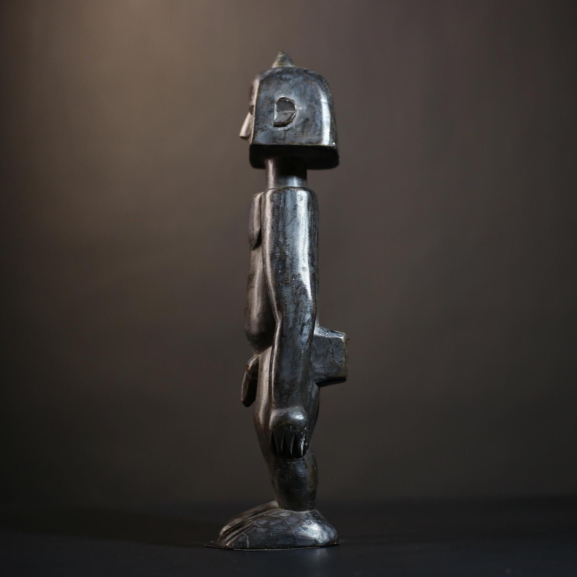 African Songo Decor Sculpture | Vintage Tribal Charm | Unique Handcrafted Art | Cultural Home Accent for Collectors-G4768