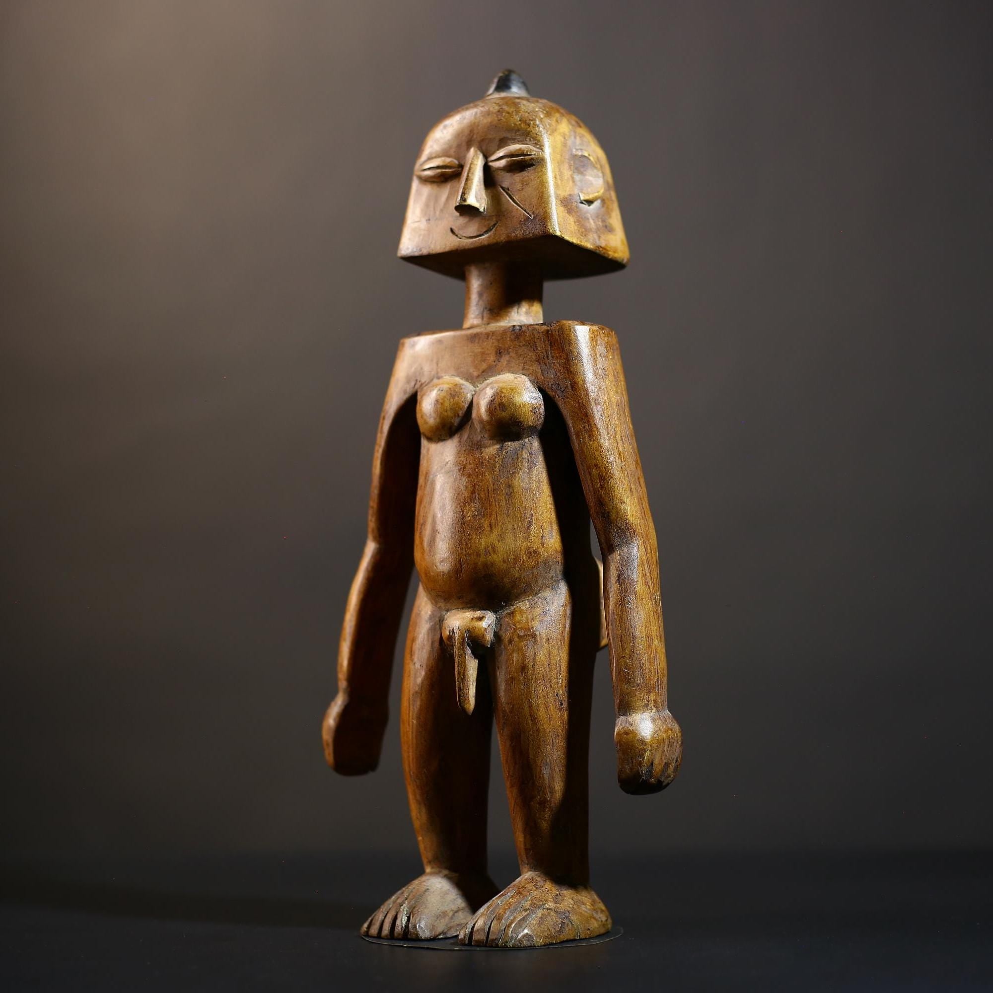 African Songo Decor Sculpture | Vintage Tribal Charm | Unique Handcrafted Art | Cultural Home Accent for Collectors-G4767