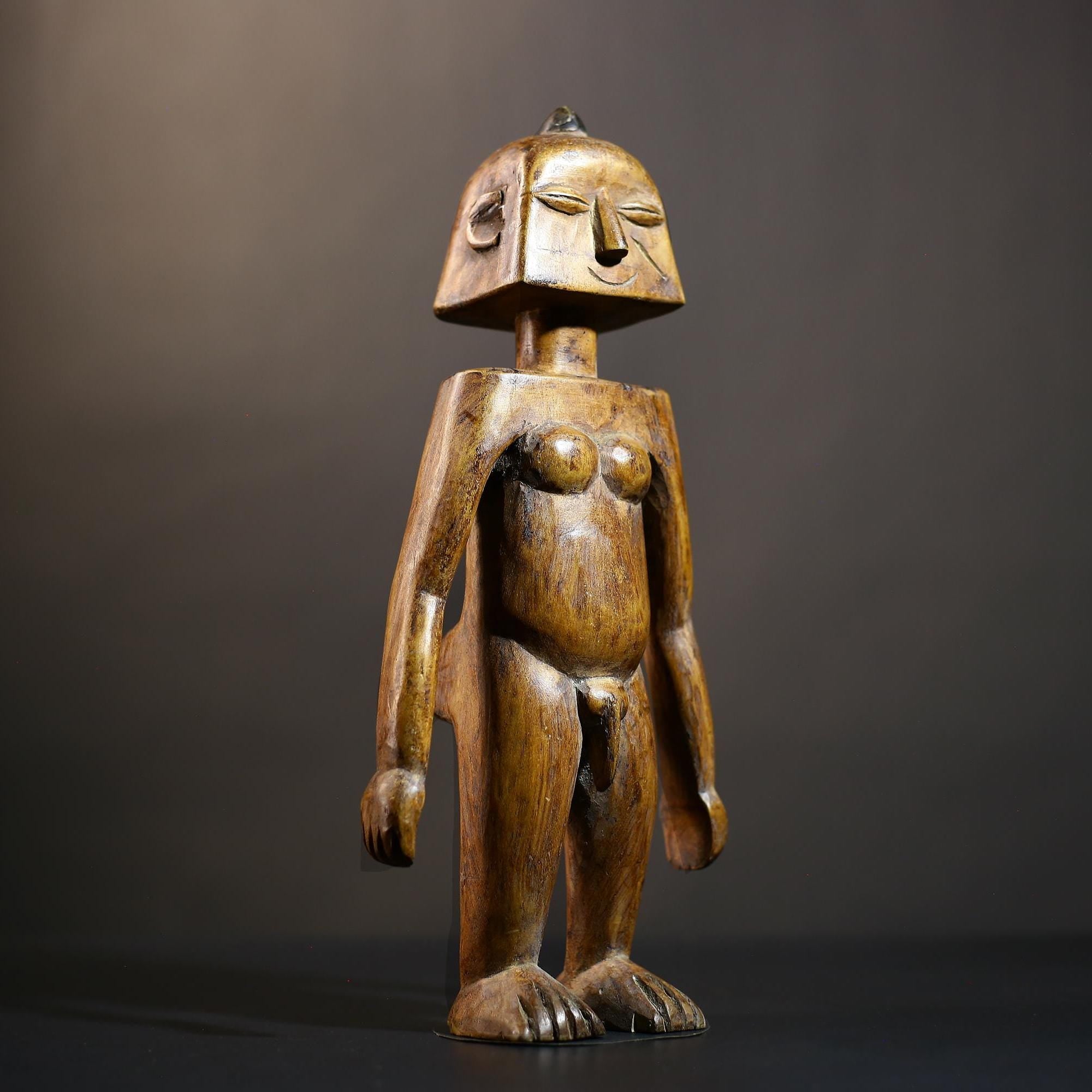 African Songo Decor Sculpture | Vintage Tribal Charm | Unique Handcrafted Art | Cultural Home Accent for Collectors-G4767