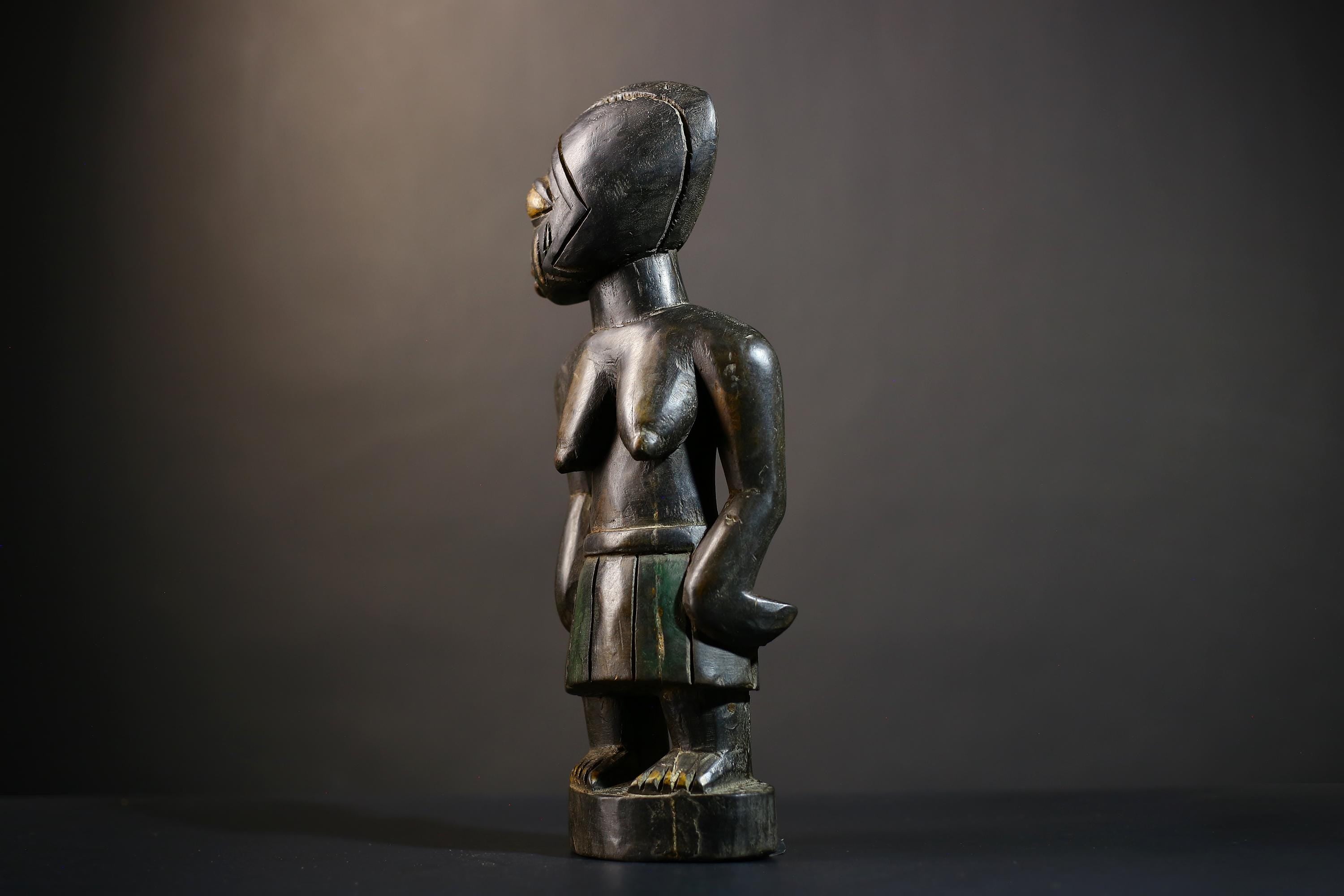 African Buyu Slave Figurine | Unique Tribal Art from Congo | Handmade Decorative Piece | Cultural Heritage Collectible-G4760