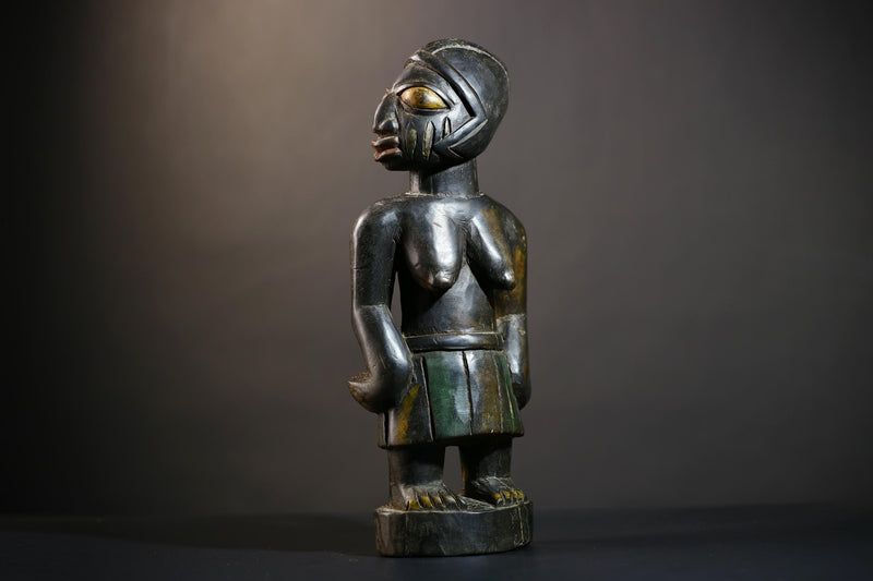 African Buyu Slave Figurine | Unique Tribal Art from Congo | Handmade Decorative Piece | Cultural Heritage Collectible-G4760