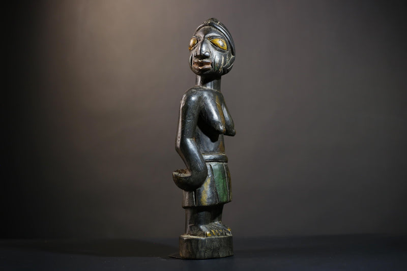 African Buyu Slave Figurine | Unique Tribal Art from Congo | Handmade Decorative Piece | Cultural Heritage Collectible-G4760