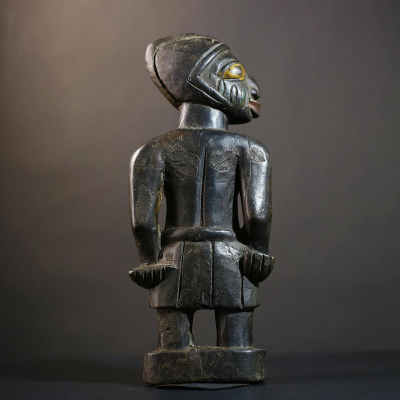African Buyu Slave Figurine | Unique Tribal Art from Congo | Handmade Decorative Piece | Cultural Heritage Collectible-G4760