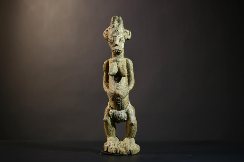 African Tribal Art Figurine | Baule Spirit Spouse | Unique Decorative Piece | Ethnic Home Decor | Handcrafted Artisan Gift  -G4758