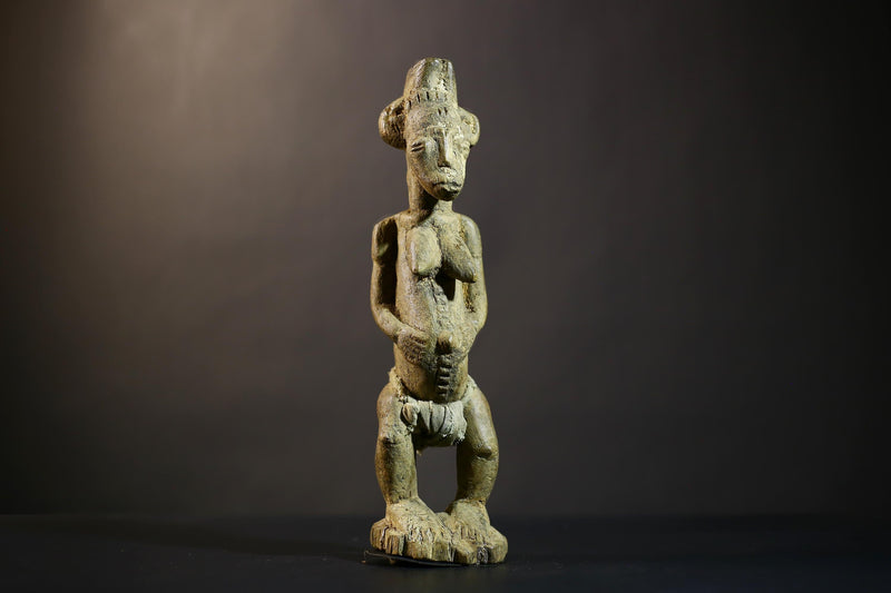 African Tribal Art Figurine | Baule Spirit Spouse | Unique Decorative Piece | Ethnic Home Decor | Handcrafted Artisan Gift  -G4758