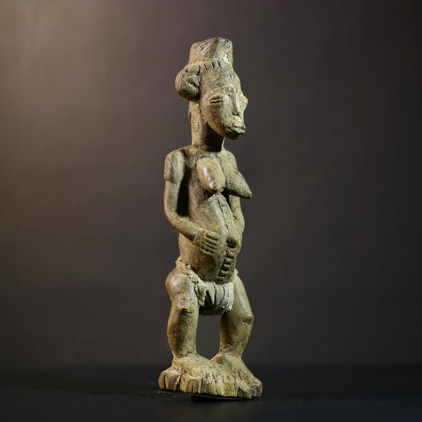 African Tribal Art Figurine | Baule Spirit Spouse | Unique Decorative Piece | Ethnic Home Decor | Handcrafted Artisan Gift  -G4758