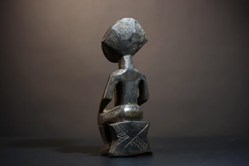 African Art | Rare Maternity Figures | Songye from Former Belgian Congo | Unique Cultural Sculpture | Authentic Tribal Collectible-G4907