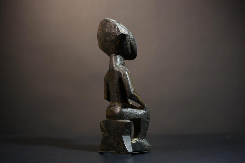 African Art | Rare Maternity Figures | Songye from Former Belgian Congo | Unique Cultural Sculpture | Authentic Tribal Collectible-G4907