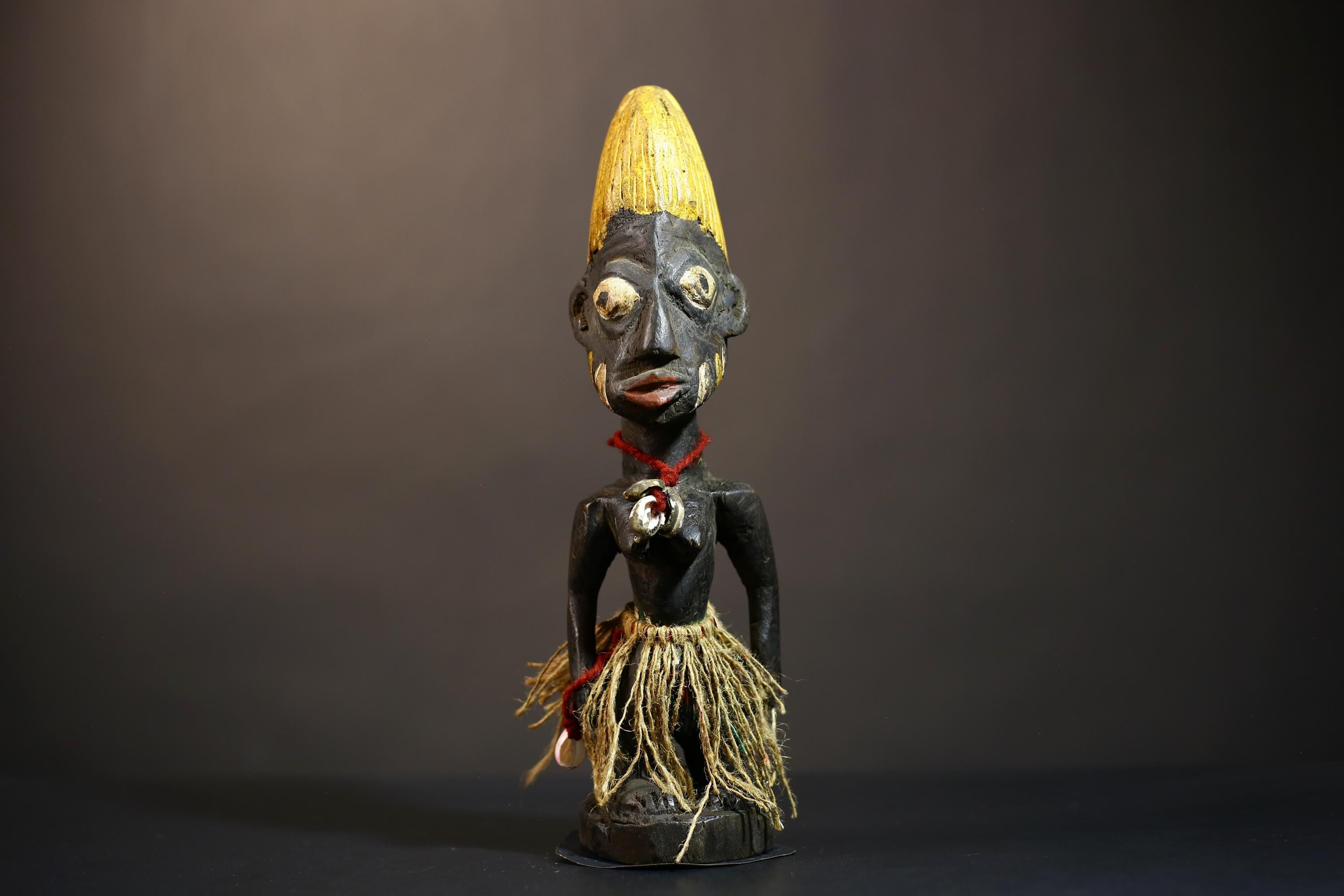 African Yoruba Tribal Figures | Unique Handcrafted Sculptures | Home Decor | Artisan Collectibles | Bohemian Accent Pieces-G4906