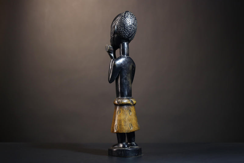 African Hemba Singiti Figure | Handcrafted Tribal Art | Unique Sculpture | DRC Artisan Decor | Cultural Home Accent  -G4903