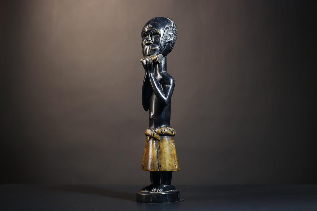 African Hemba Singiti Figure | Handcrafted Tribal Art | Unique Sculpture | DRC Artisan Decor | Cultural Home Accent  -G4903