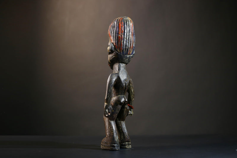 African Yoruba Male Twin Statue | Ibeji Figure | Traditional Art Sculpture | Saki Oyo Craft | Unique Home Decor Piece-G4783