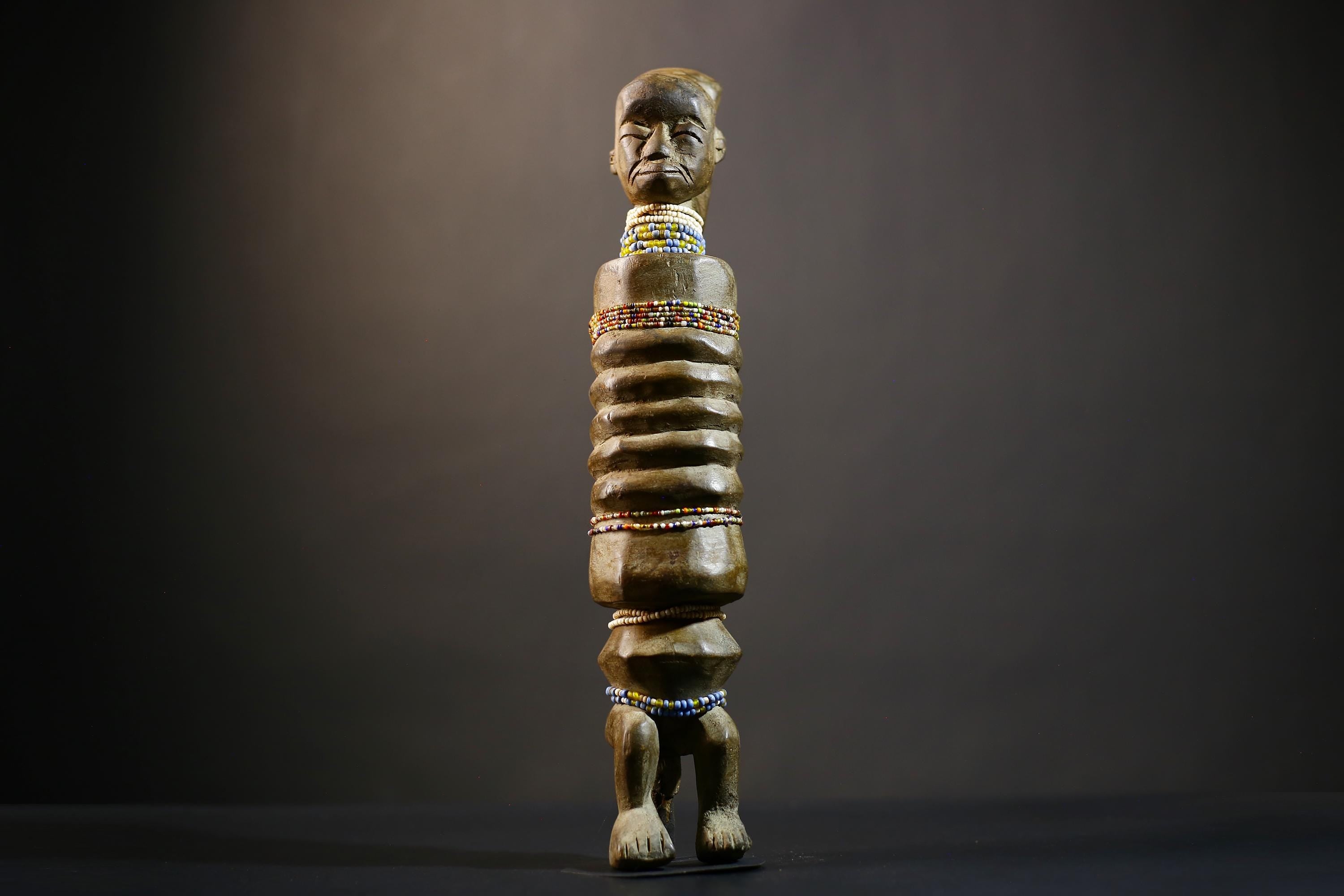 African Senufo Wooden Degele Mask | Tribal Art Decoration | Hand-Carved Ceremony Figure | Unique Wall Art | Authentic Cultural Piece -G4779
