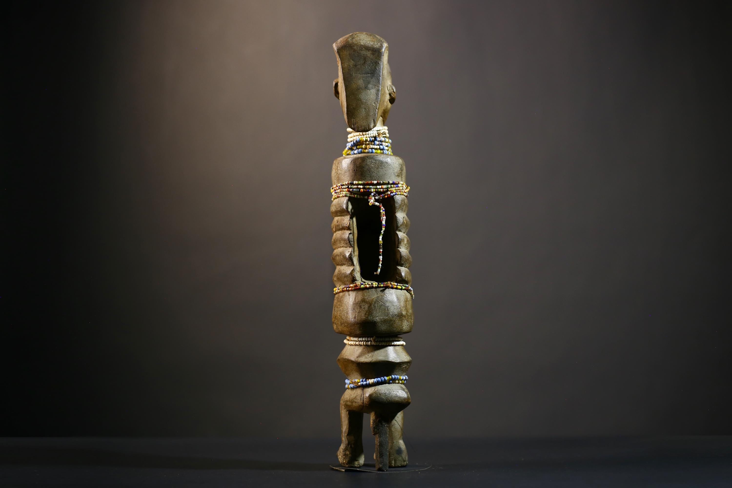 African Senufo Wooden Degele Mask | Tribal Art Decoration | Hand-Carved Ceremony Figure | Unique Wall Art | Authentic Cultural Piece -G4779