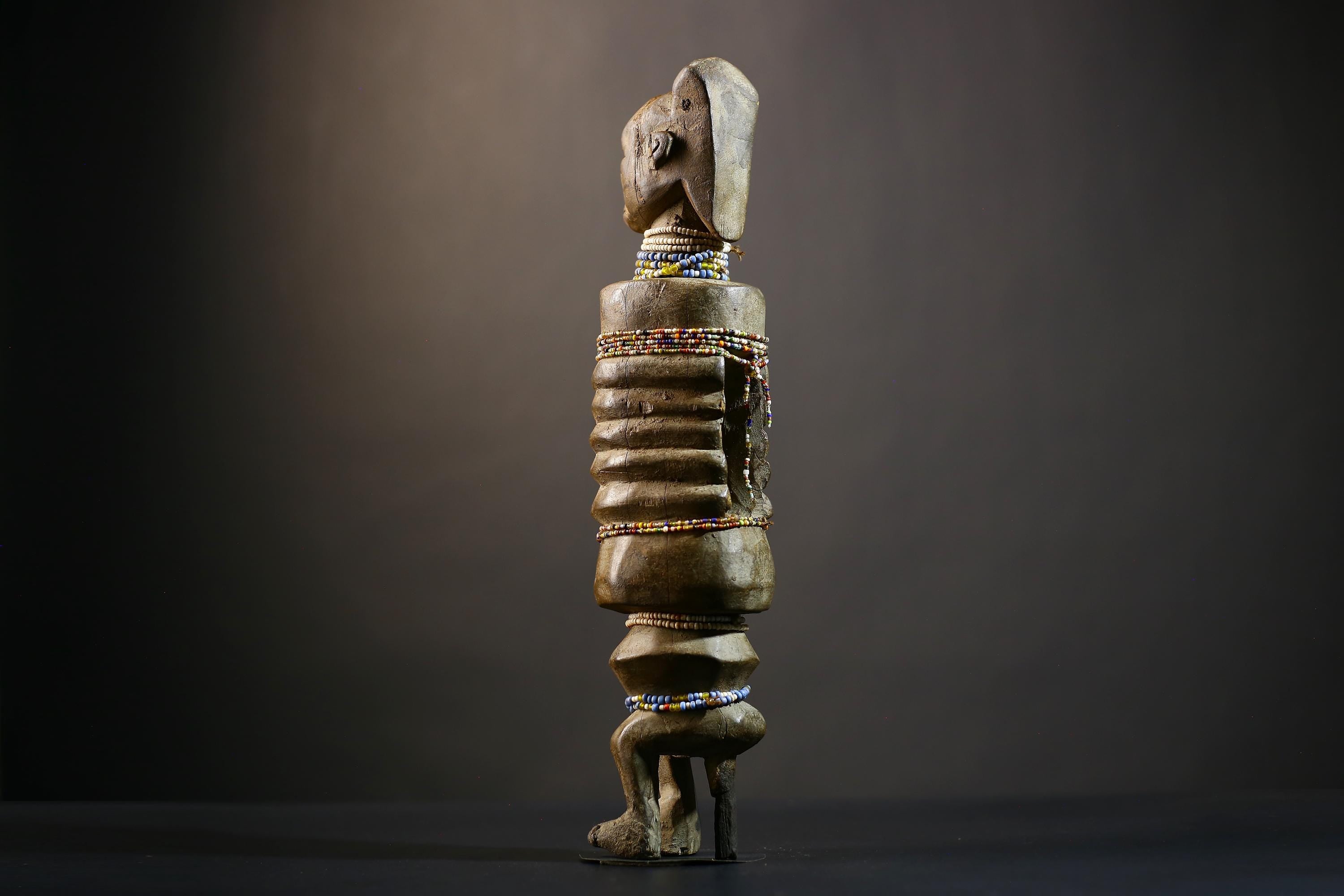 African Senufo Wooden Degele Mask | Tribal Art Decoration | Hand-Carved Ceremony Figure | Unique Wall Art | Authentic Cultural Piece -G4779