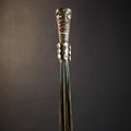 African Artisan Crafted Decorative Fly Whisk | Unique Home Décor Accent | Handwoven Straw Design | Cultural Art Display Piece-G4775
