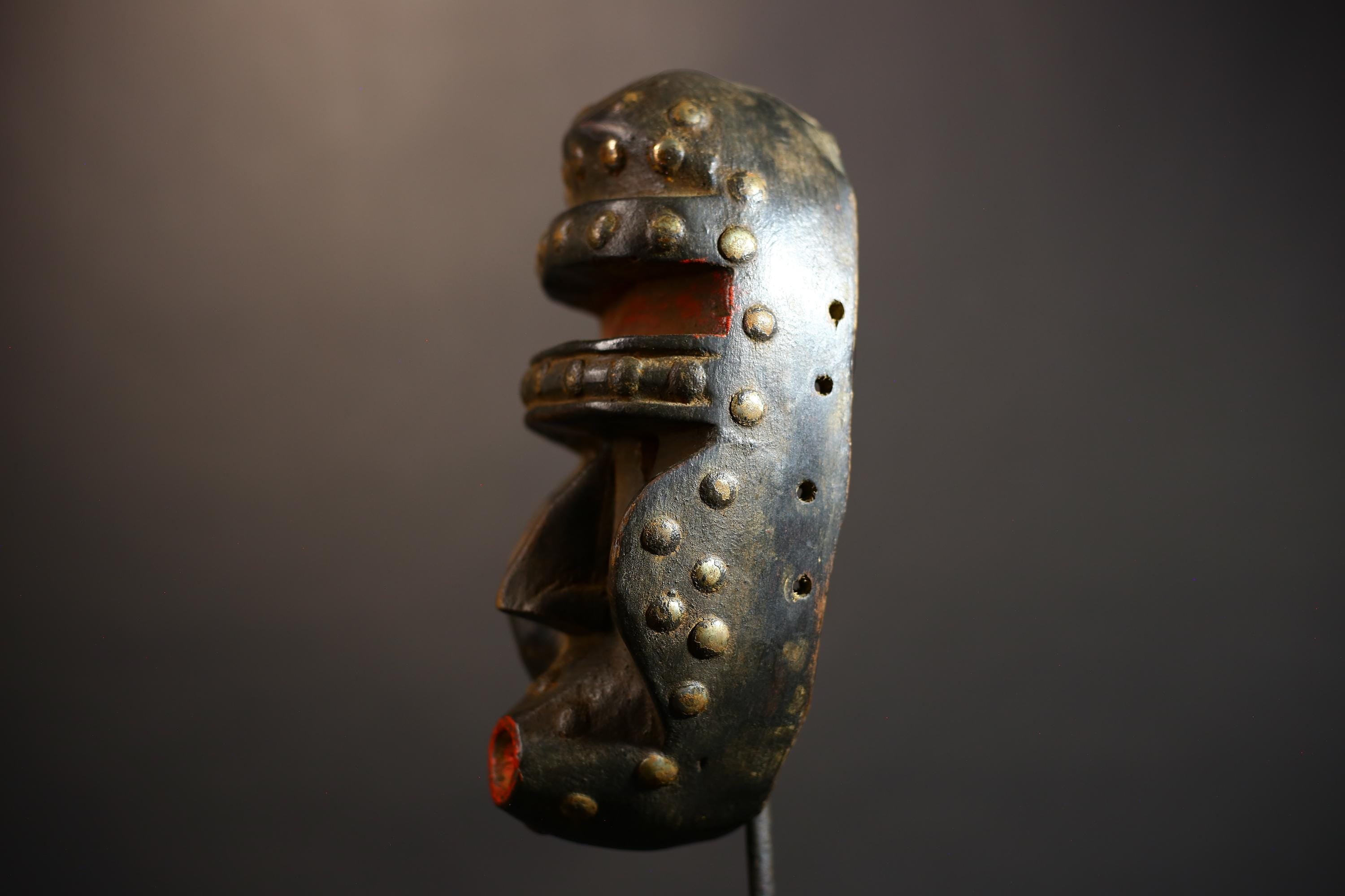 African Female Mask | Vintage Tribal Wood Wall Art | Handmade Decor | Unique Ethnic Decoration | Artisan Craftsmanship-G4915