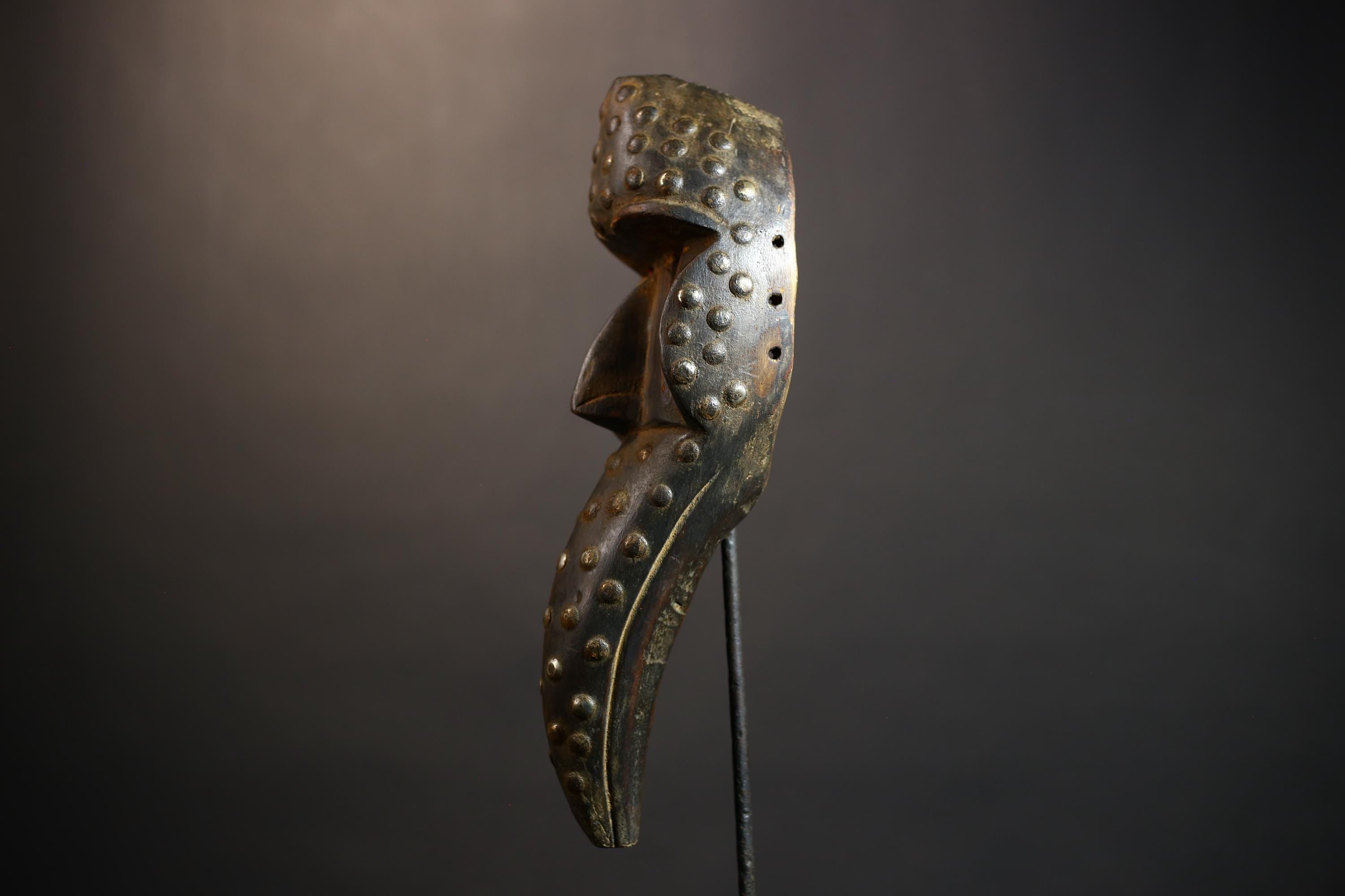 African Tribal Bird Mask | Hand-Carved Wood Decor | Authentic Traditional Art | Unique Cultural Wall Hanging | Artisan Craft-G4913