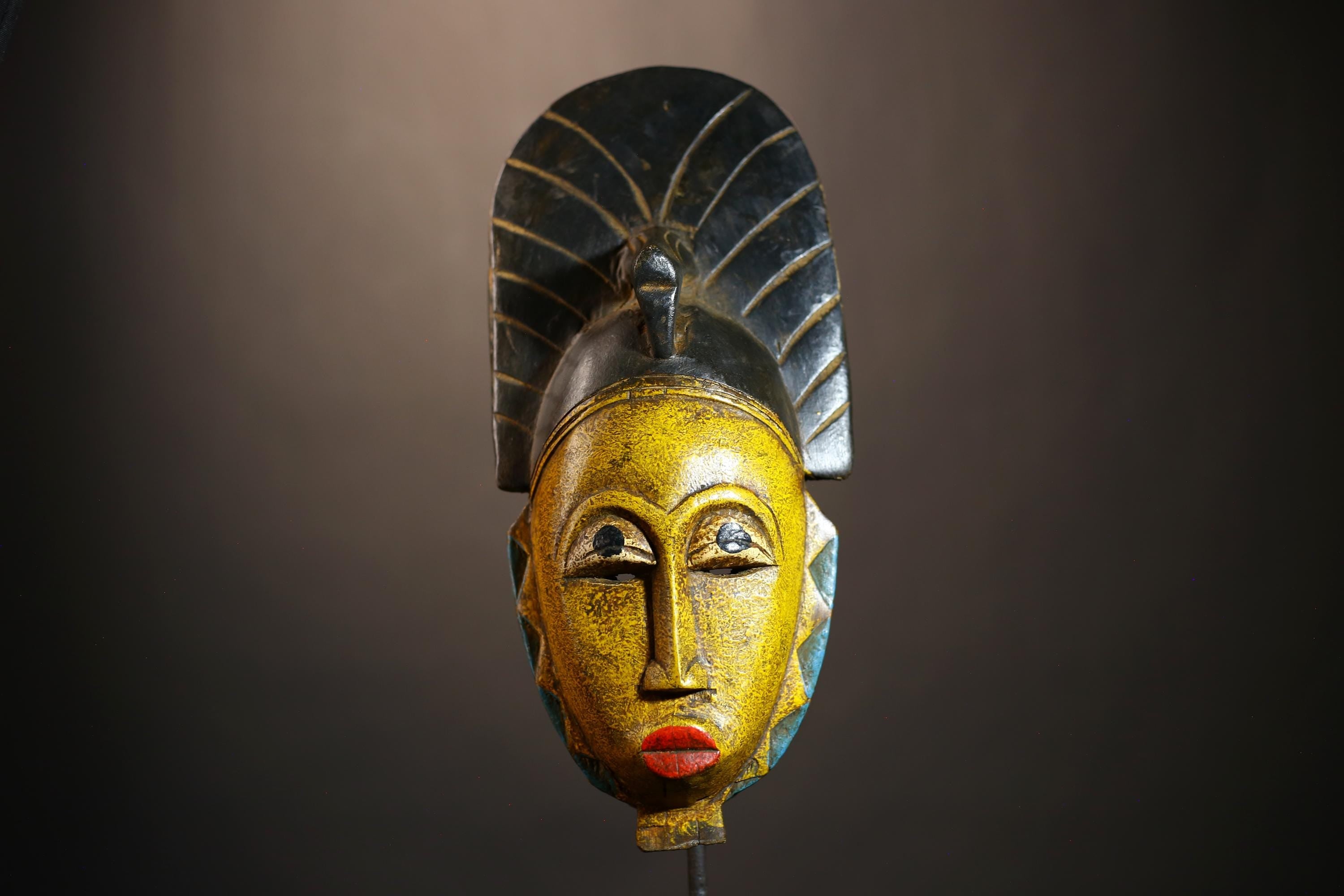 Handmade Bambara Ntomo Initiation Mask | African Tribal Wall Art | Unique Wooden Home Décor | Cultural Masque Display -G4925