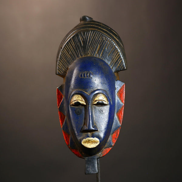 Handmade Bambara Ntomo Initiation Mask | African Tribal Wall Art | Unique Wooden Home Décor | Cultural Masque Display -G4924
