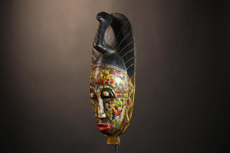 Handcrafted Guro Baule African Masks | Unique Wall Decor | Cultural Gift | Wooden Tribal Mask Art-G4923