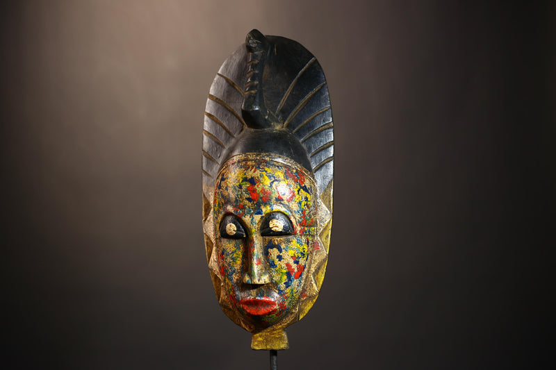 Handcrafted Guro Baule African Masks | Unique Wall Decor | Cultural Gift | Wooden Tribal Mask Art-G4923