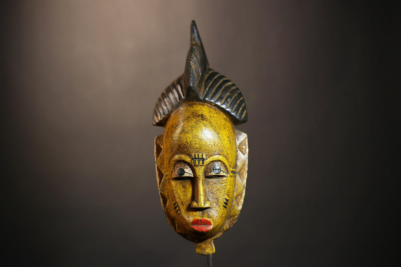 Handcrafted Guro Baule African Masks | Unique Wall Decor | Cultural Gift | Wooden Tribal Mask Art-G4922