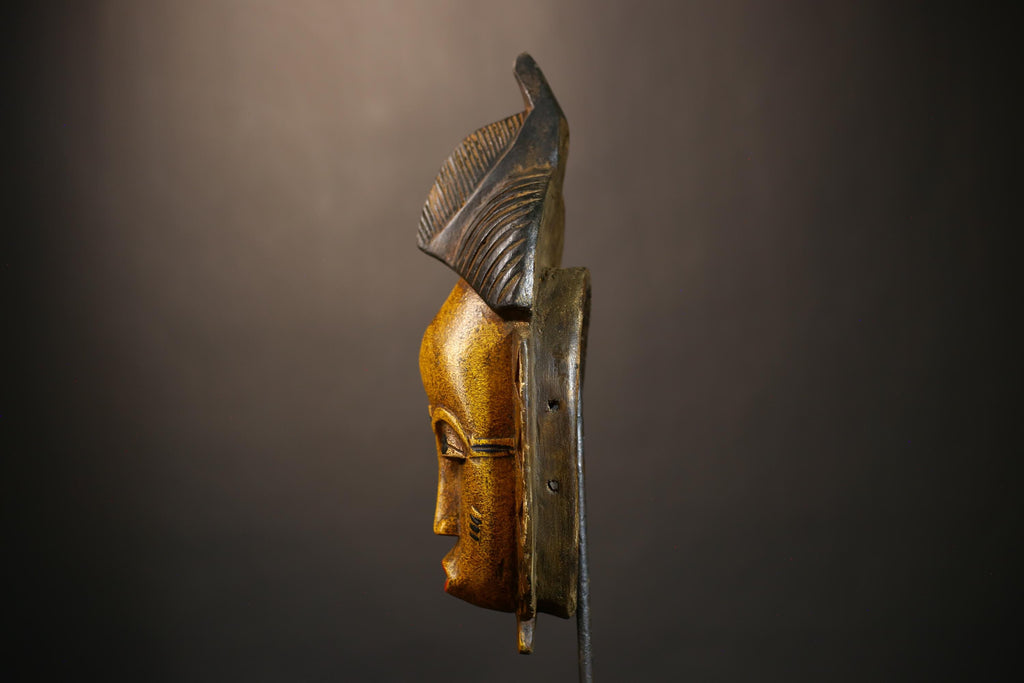 Handcrafted Guro Baule African Masks | Unique Wall Decor | Cultural Gift | Wooden Tribal Mask Art-G4922
