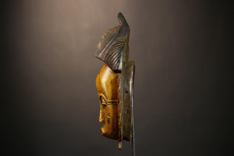 Handcrafted Guro Baule African Masks | Unique Wall Decor | Cultural Gift | Wooden Tribal Mask Art-G4922