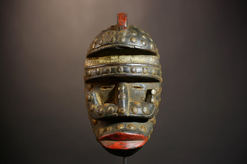 African Antique Dan Keran Mask Wooden Art from Liberia Unique Decor -G4929