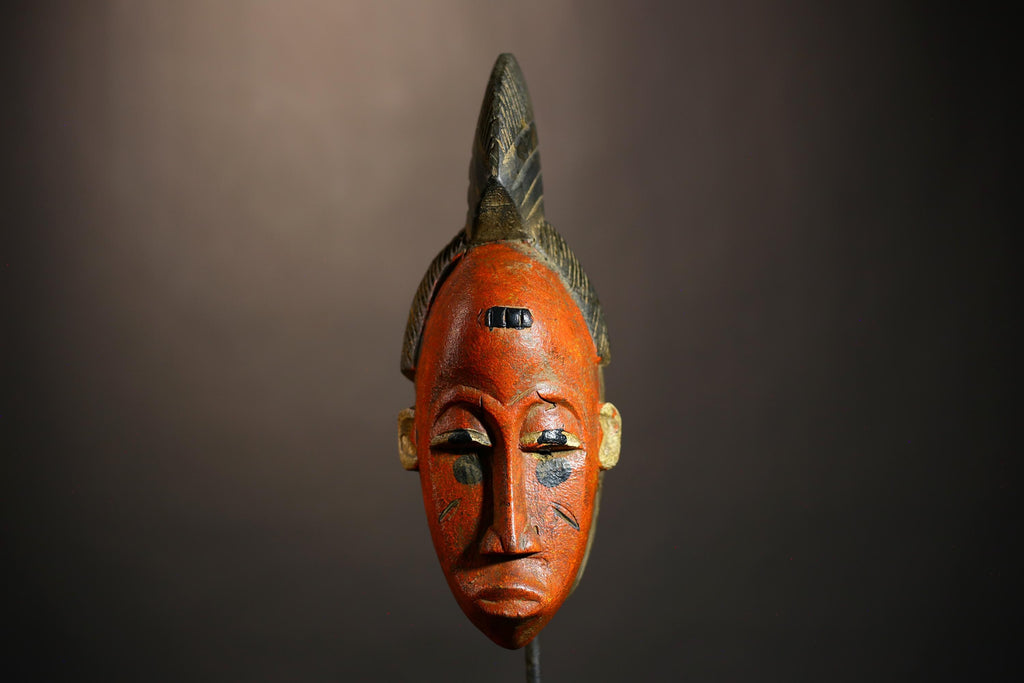African Handmade Guro Mask | Unique Tribal Art | Decorative Wall Hanging for Authentic Home Decor | Cultural Gift Idea-G4941