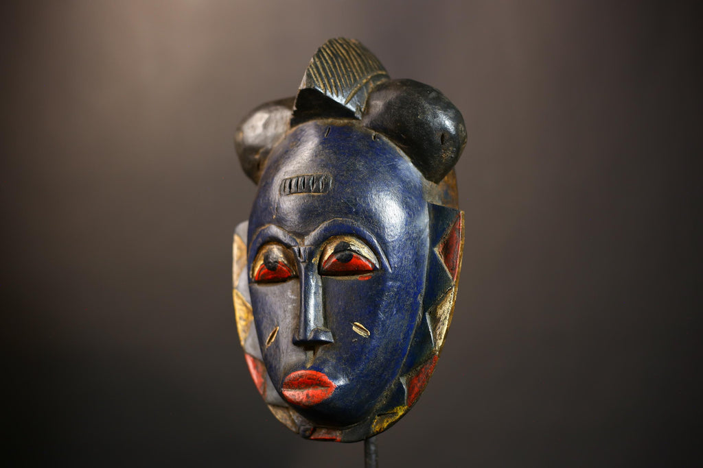 African Masks | Handcrafted Tribal Art | Unique Guro Baule Wall Decor | Perfect Gift | Authentic Ethnic Home Accent | Artisan Decor-G4946