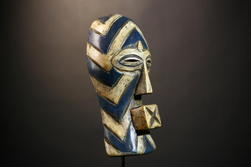 African Songye Mask Handcrafted | Unique Wall Art Tribal Decor | Authentic Home Accent | Cultural Gift for Art Enthusiasts-G4797