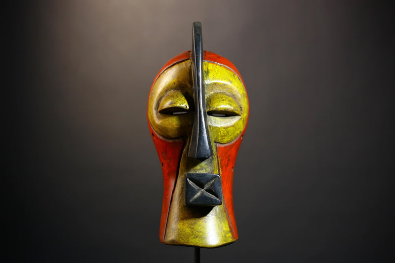 African Songye Mask Handcrafted | Unique Tribal Wall Art | Home Decor Accent | Cultural Gift for Aficionados | Authentic Art Piece-G4796