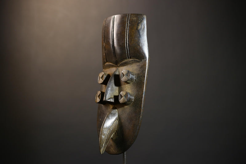 African Grebo Tribal Mask Handcarved | Unique Wall Art Sculpture | Vintage Home Decor Piece | Authentic Cultural Accent Gift-G4795