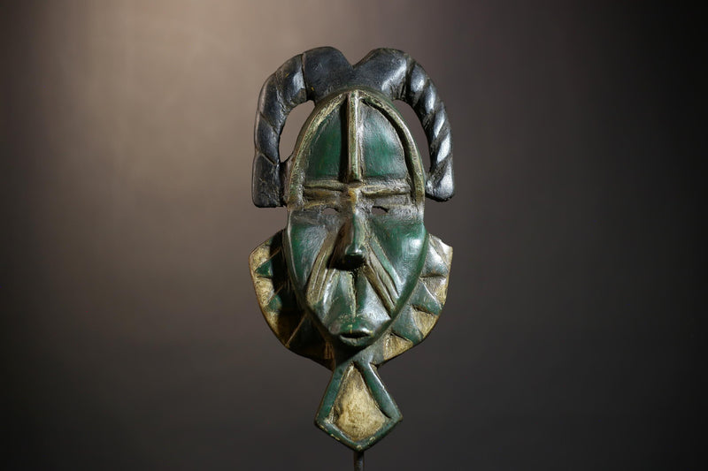 Africa Guro Style Mask | Vintage Hand Carved Wood Art | Tribal Sculpture Decor | Ethnic Home Accent | Unique Cultural Piece Collectors-G4814