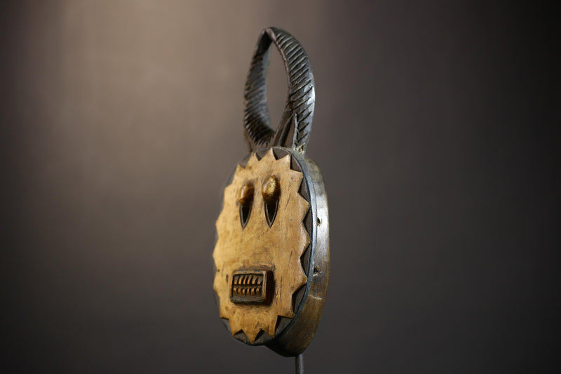 African Goli Mask Wall Art | Unique Wooden Tribal Decor | Handcrafted Art Piece for Home | Cultural Wall Hanging-G4812